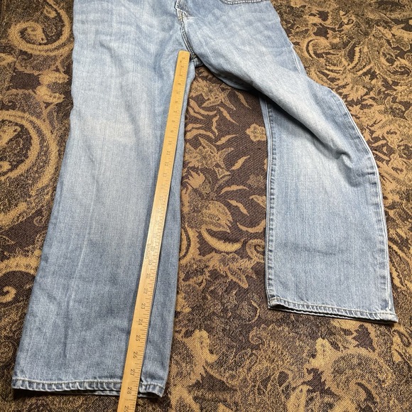 Vtg Y2K Gap East Authentic Straight Leg Jeans Mens Size 40x30 Distressed - Picture 6 of 10